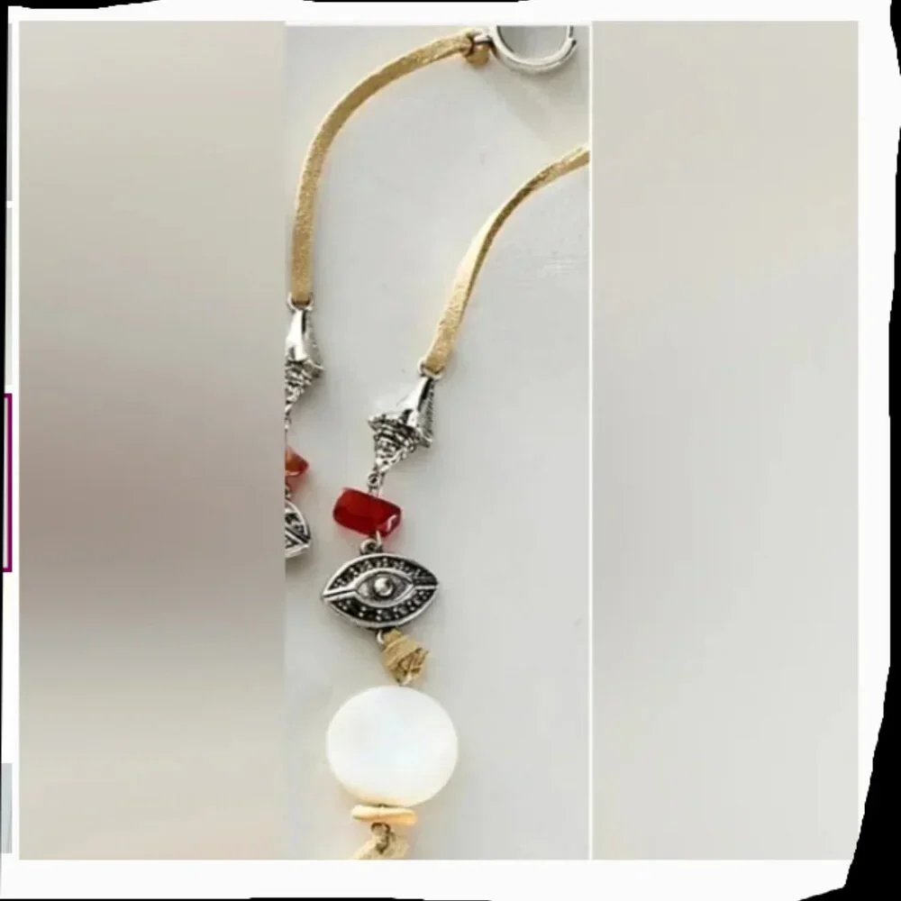 Free People “Treasure Dangles” – Mother of Pearl – Boho Luxe Earrings – Like New